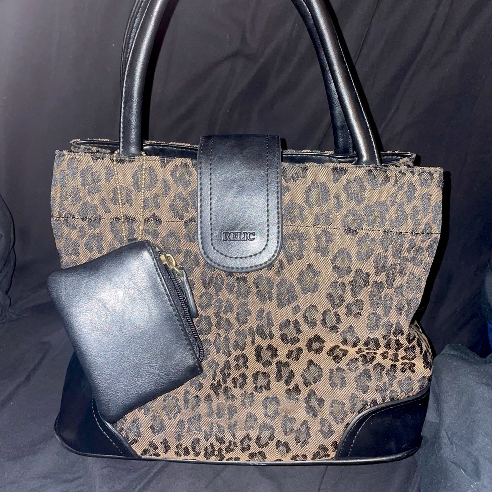 Relic Leopard Print Handbag